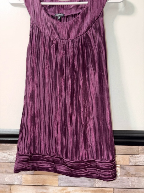 Maurices Plum Textured Sleeveless Blouse  Tank Size Small - Picture 3 of 7